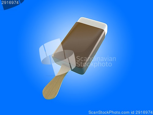 Image of Chocolate ice cream 3d Illustrations.