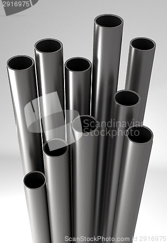 Image of Metal tubes.