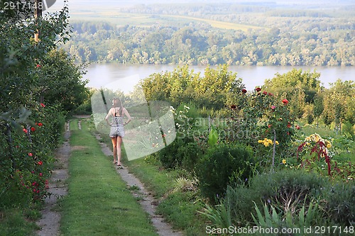 Image of Walking woman