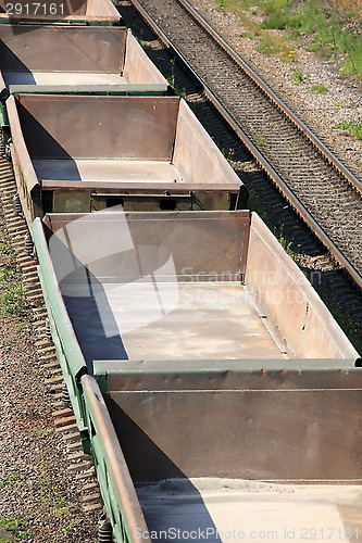 Image of empty railway cars