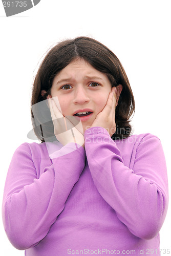 Image of Frightened girl