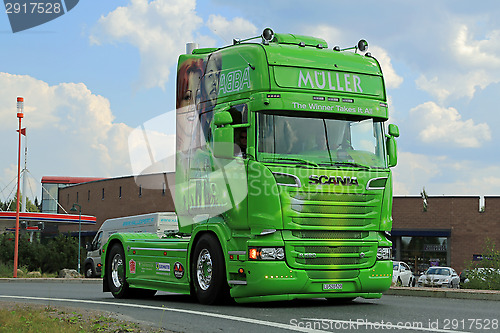 Image of Muller ABBA Scania R520 The Winner Takes It All