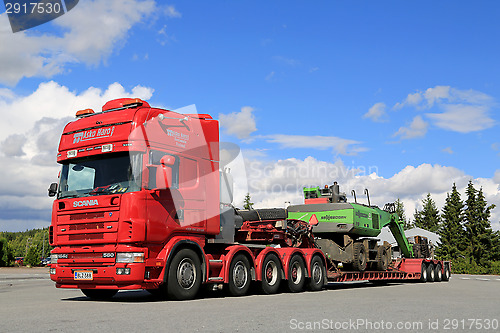 Image of Scania 164G 480 Truck Hauling Material Handling Machine