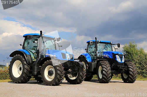 Image of Two New Holland Agricultural Tractors