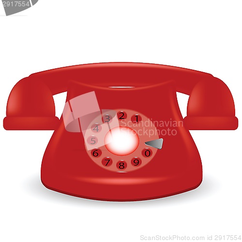 Image of old red phone