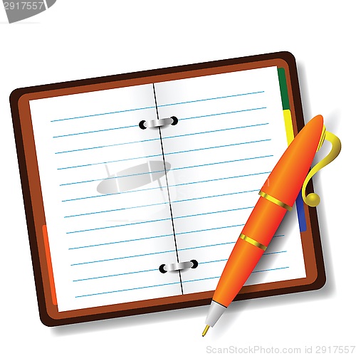 Image of pen and notebook