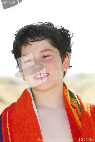 Image of Boy in a towel
