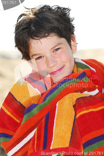 Image of Boy in a towel