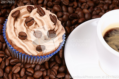 Image of Coffee cupcake and espresso