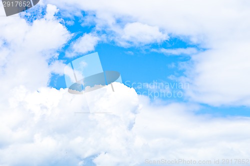 Image of blue sky with clouds 