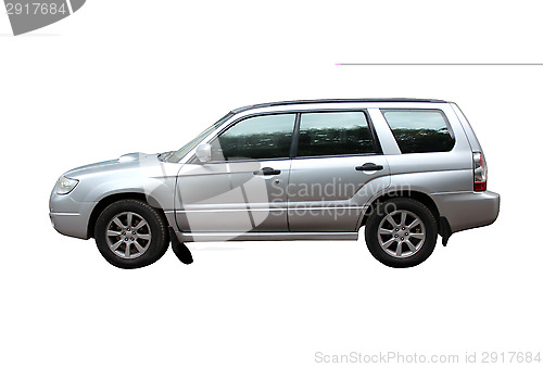 Image of off-road vehicle isolated on the white background