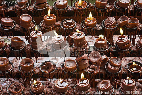 Image of Red Candle Offereings