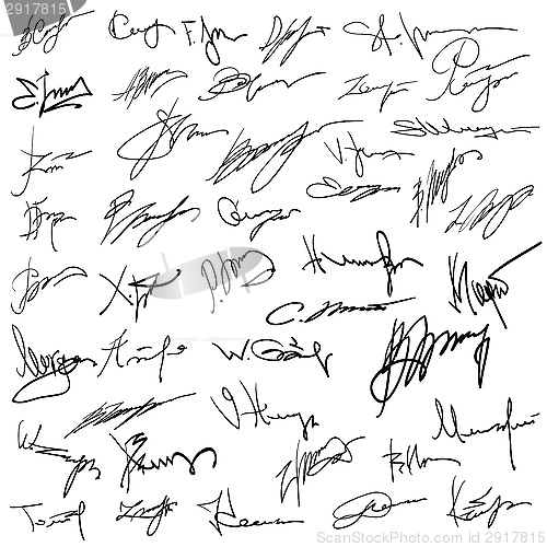 Image of Set of autographs 