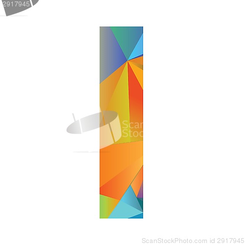 Image of letter of different colors