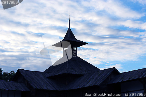 Image of Architecture of ancient Slavonic tower