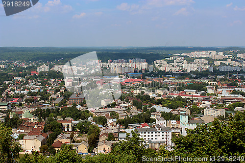 Image of view to the house-tops in Lvov city