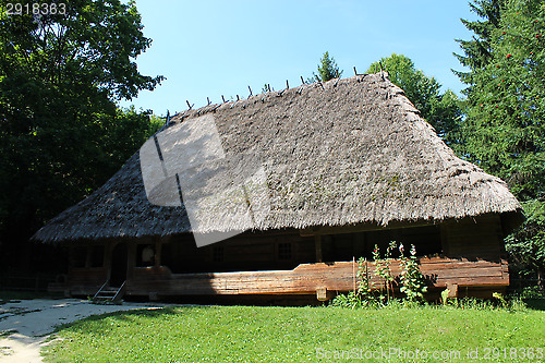 Image of old rural house in Carpathian region