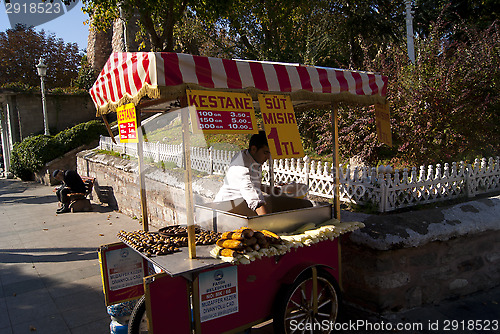 Image of Selling chestnuts