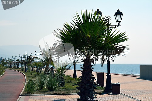 Image of Curved promenade in good weather
