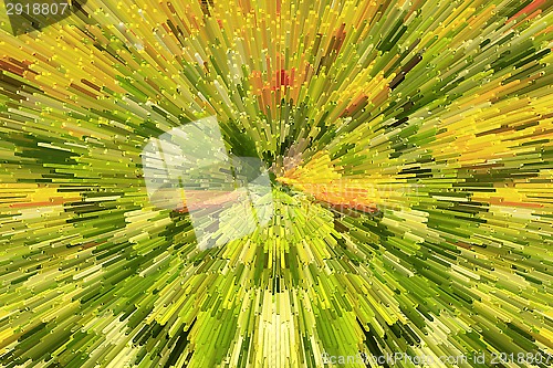 Image of green abstract background with sharp thorns
