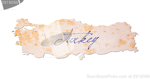 Image of Turkey - Old paper with handwriting