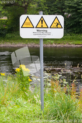 Image of Set of typical open water swimming warnings