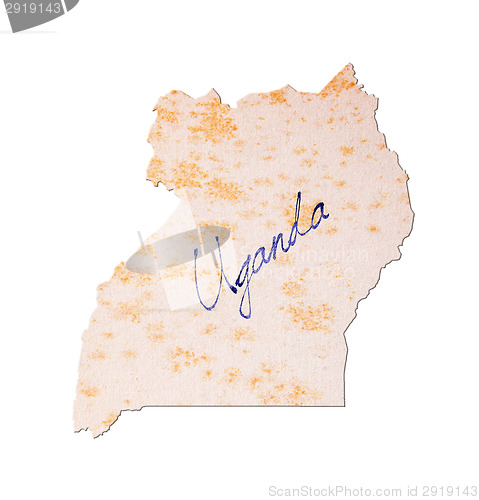 Image of Uganda - Old paper with handwriting