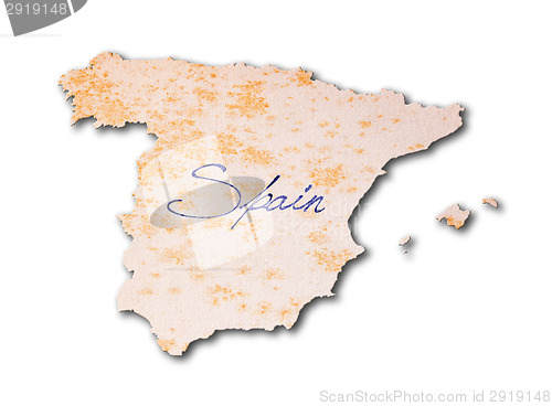 Image of Spain - Old paper with handwriting