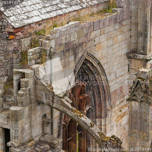 Image of Details of an forgotten old Scottish Abbey