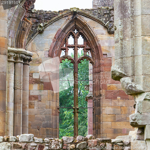 Image of Details of an forgotten old Scottish Abbey