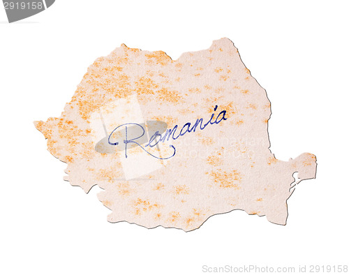 Image of Romania - Old paper with handwriting