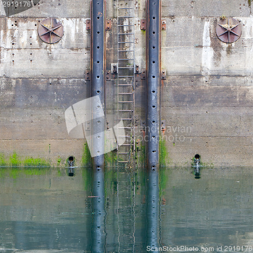 Image of Ladder into the water