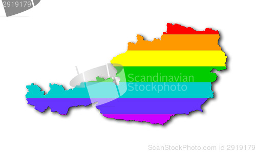Image of Austria - Rainbow flag pattern