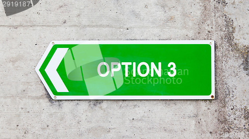 Image of Green sign - Option 3