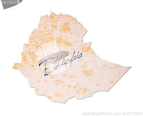 Image of Ethiopia - Old paper with handwriting