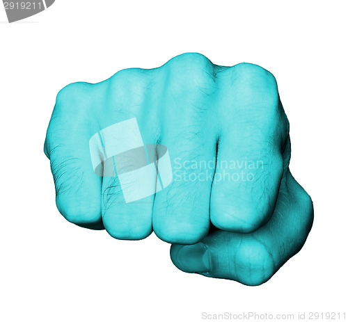 Image of Fist of a man punching