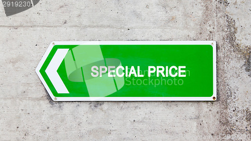 Image of Green sign - Special price