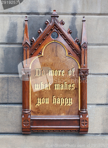 Image of Decorative wooden sign - Do more of what makes you happy