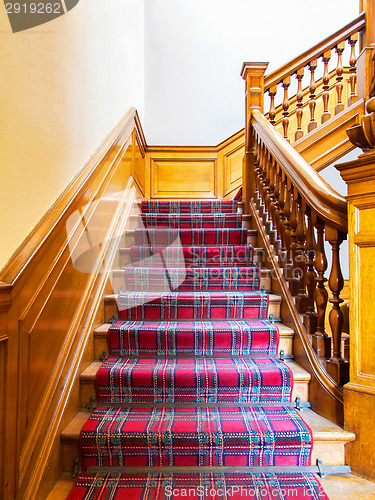 Image of Stairs with carpet strip