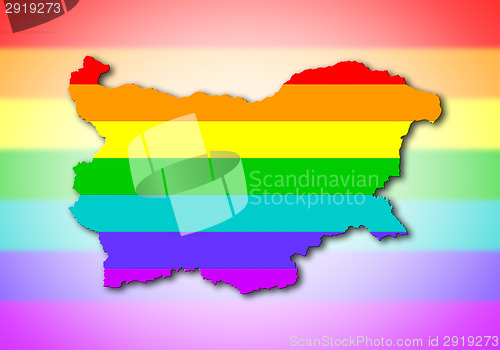 Image of Bulgaria - Rainbow flag pattern
