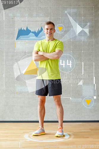 Image of smiling man in gym