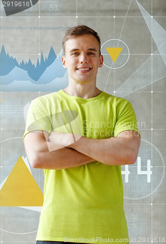 Image of smiling man in gym