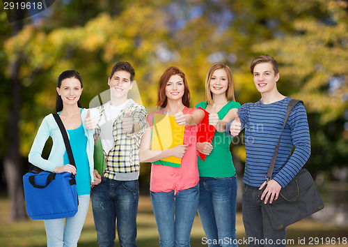 Image of group of smiling students standing