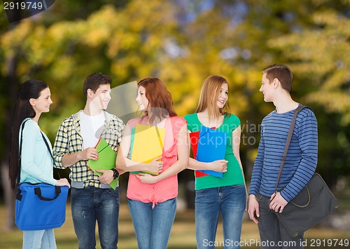 Image of group of smiling students standing