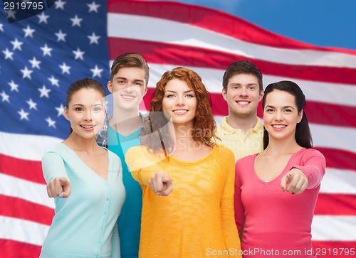 Image of group of smiling teenagers