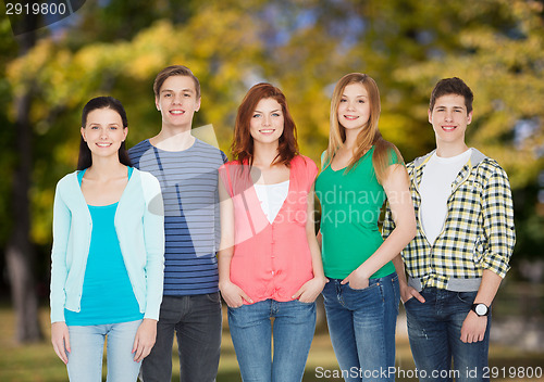 Image of group of smiling students standing