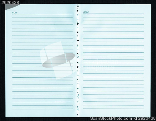 Image of Blank notebook page