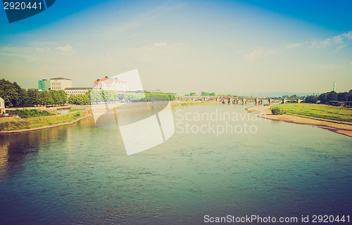 Image of Elbe river in Dresden