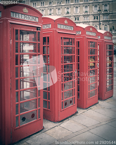 Image of Retro look London telephone box