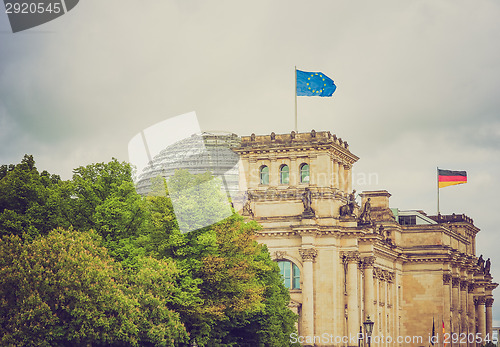 Image of Retro look Reichstag Berlin